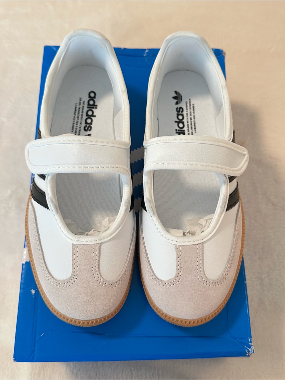 Adidas White Samba Jane Sneakers - Picture 3 of 5